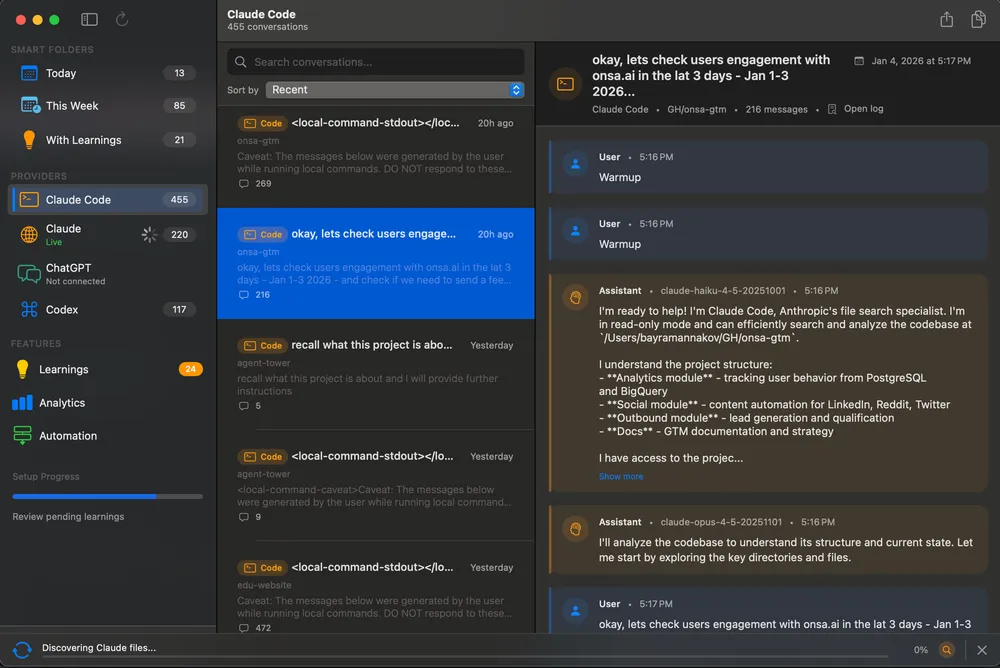Conversation Browser