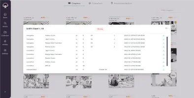 Chapter selection and download management