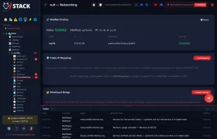 Networking interfaces, VLANs, DNS, WolfNet mesh VPN