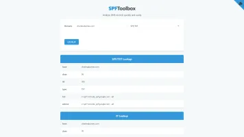 SPFtoolbox screenshot 1