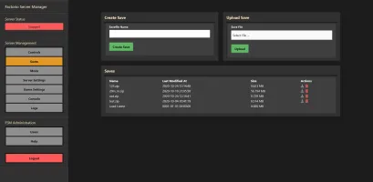 Factorio Server Manager - Save files management