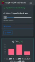 Mobile dark theme view