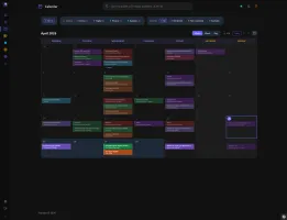 Merged calendar of movie and episode releases