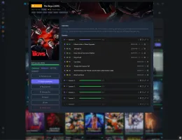 Series detail page backed by Sonarr