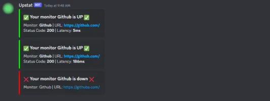 Discord notification example
