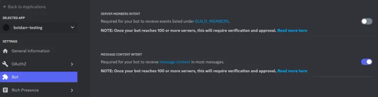 botdarr screenshot 1