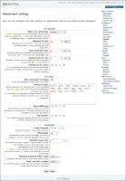Admin panel upload settings