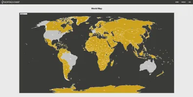 World map view