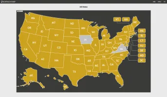 US States map view