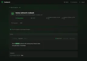 Document preview with extracted text and highlighted search matches