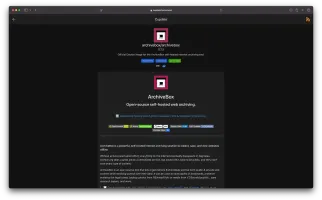 Image detail page in dark mode