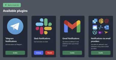 Available notification plugins