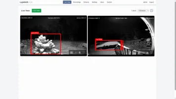 WebRTC live streams interface