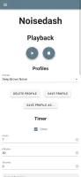 Mobile responsive view of Noisedash