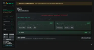 Quickstart Welcome Page