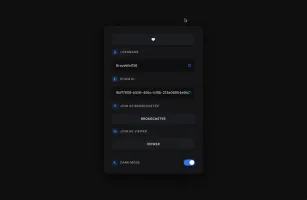 MiroTalk BRO live broadcasting demo