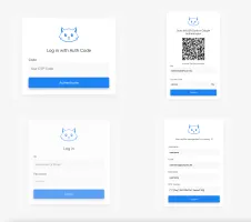 Login, OTP login, OTP binding, and account pages