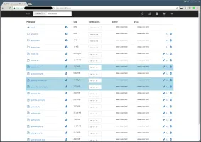 Desktop file list view