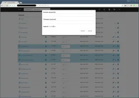 Desktop remote upload dialog