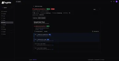 Error groups view