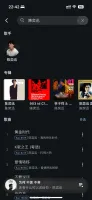 StreamMusic (音流) client interface showing QM-Music library