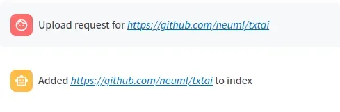Upload dialog for adding a file path or URL to the index