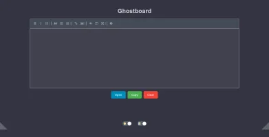 Dark mode with Markdown rendering