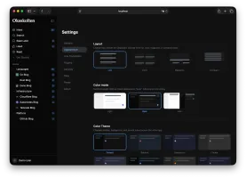 Appearance settings (dark mode)