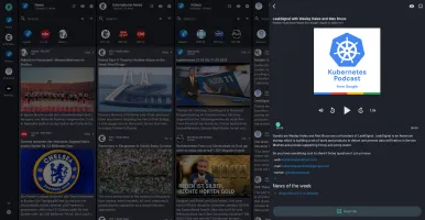 Podcast player interface