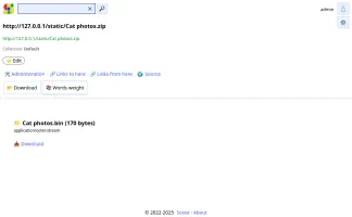 File scraping and download interface