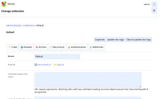 Collections setup and management