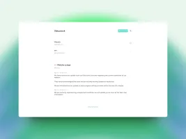 Status page showing service health summary