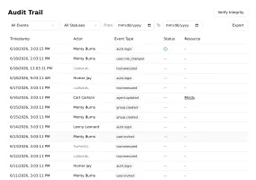 Pinchy audit trail — signed, tamper-evident event log