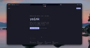yoink demo showing the web interface