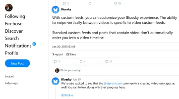 Screenshot of the bsky.app profile on AppViewLite web UI