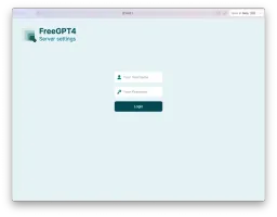 Login page of the Web GUI