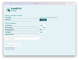 Profile page of the Web GUI