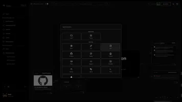 Structured blocks holding repositories, links, files and notes
