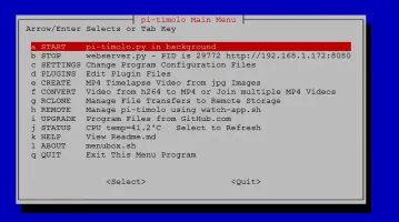 Main menubox administration menu interface