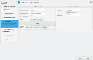 LDAP connection configuration