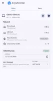 Android app info screen