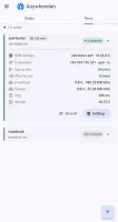 Android app peers list