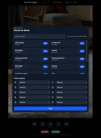 Album picker with hotkey mapping