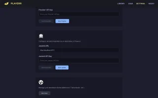 Settings page showing indexer configuration for torrents