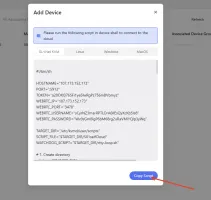 Add KVM device script copy interface
