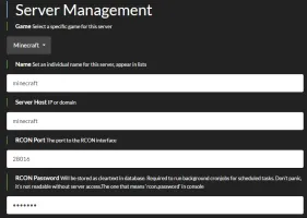 rcon-web-admin screenshot 2