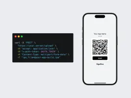 Site and usage preview showing the installation page with QR code