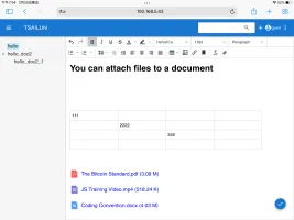 File attachment drop zone
