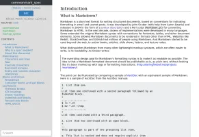Full desktop view of Silicon Notes showing page content and sidebar