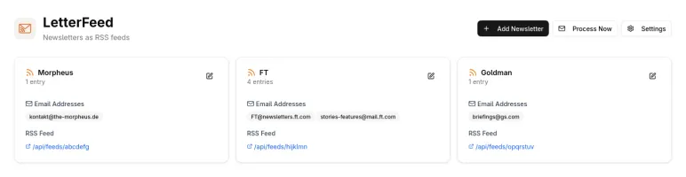 LetterFeed screenshot 1